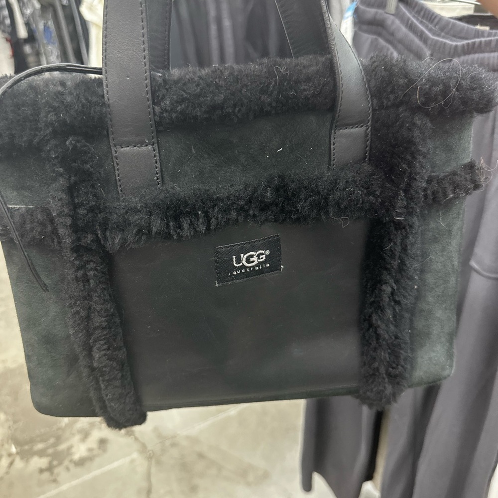 UGG Black Shearling Handbag